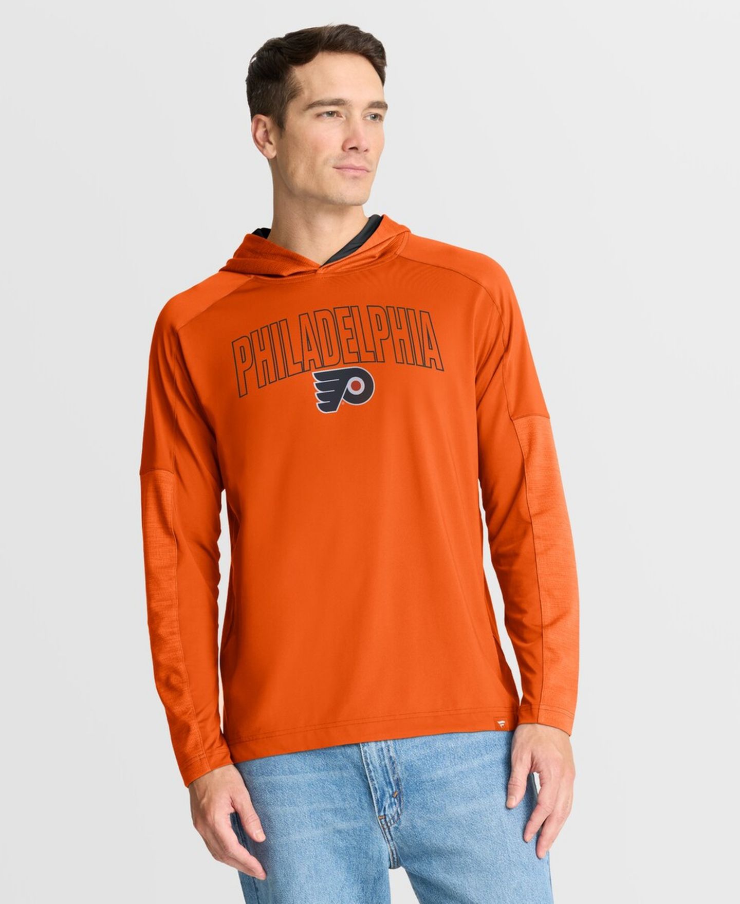 Мужское худи Fanatics Orange Philadelphia Flyers Penalty Shot Long Sleeve T-Shirt — фото 5