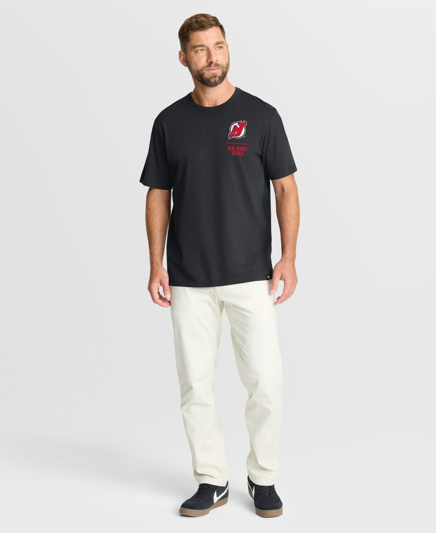 Мужская футболка Fanatics Black New Jersey Devils Crash The Net Legacy — фото 3