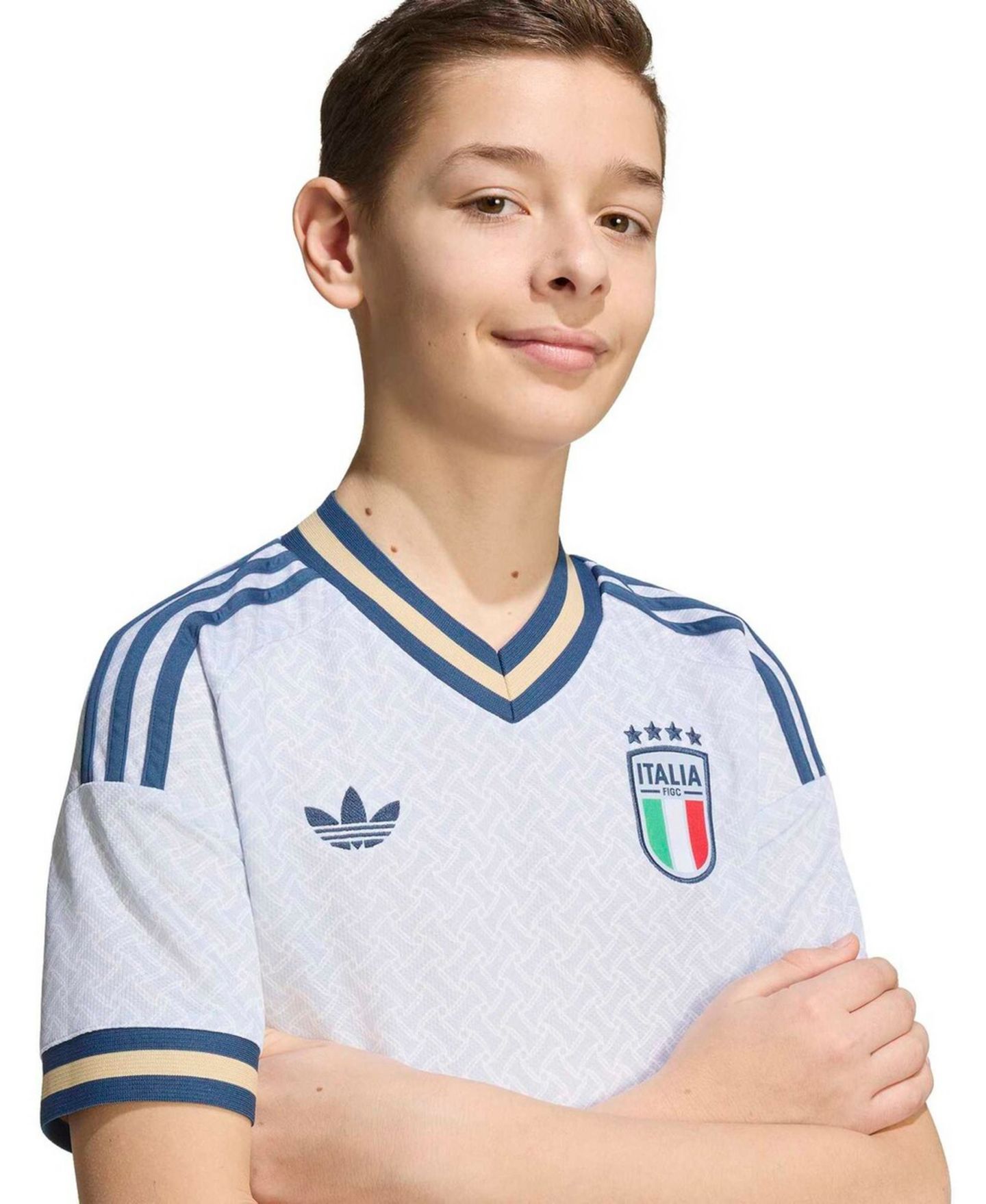 Детское джерси adidas сборной Италии 2026 Away Replica, Light Blue — фото 4