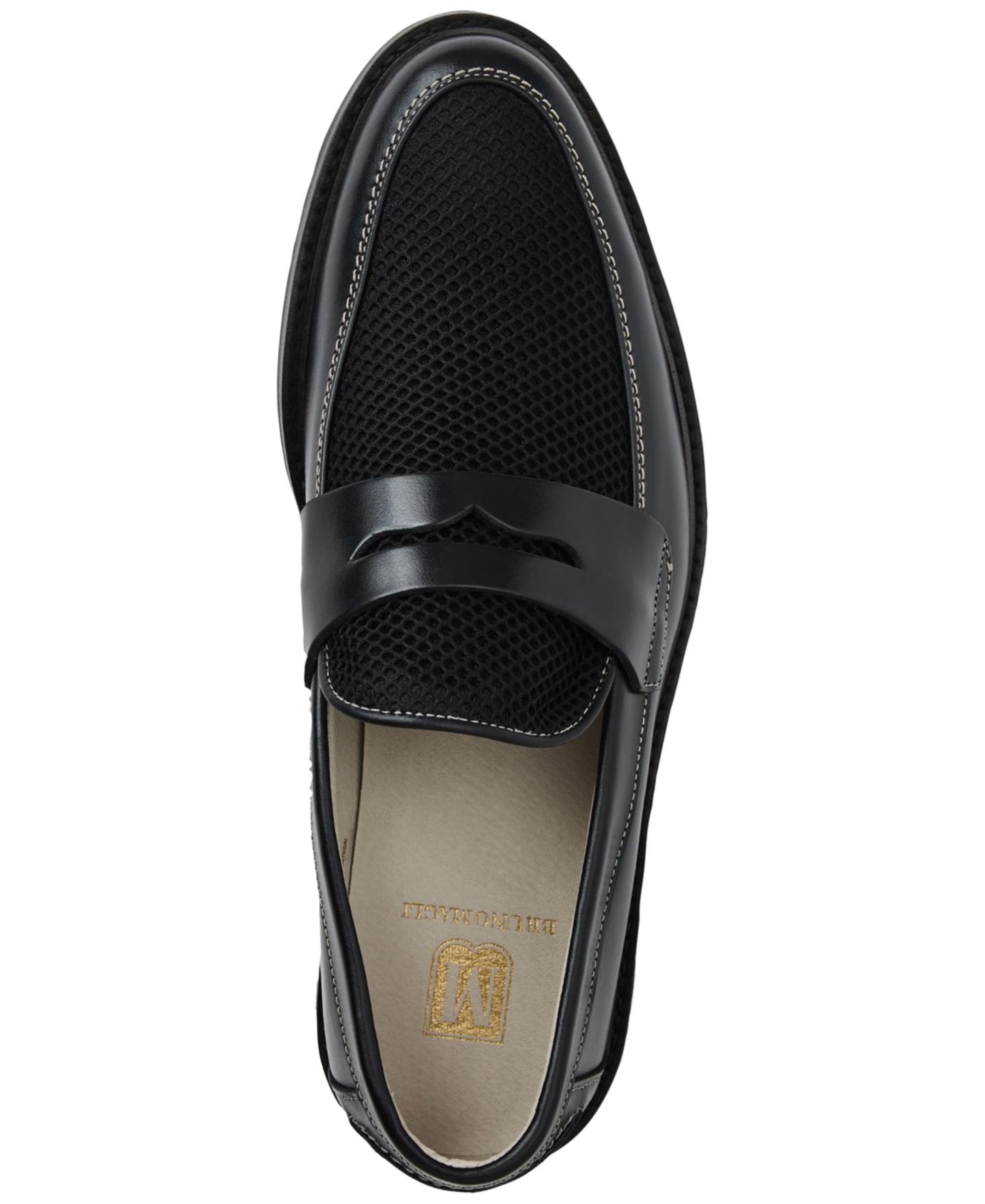Мужские туфли M Line By Bruno Magli Alex Slip-On, цвет: Чёрный — фото 4
