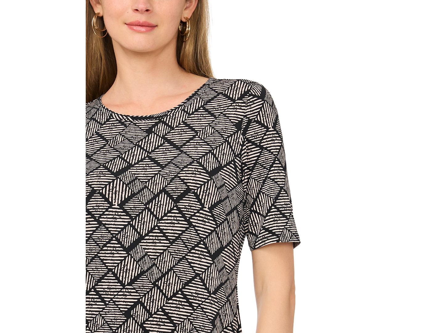 Женское платье Vince Camuto Crewneck Pull-On Maxi, цвет: Насыщенный чёрный — фото 3