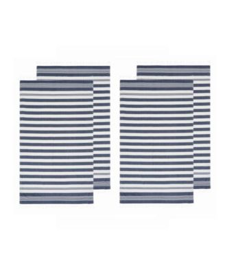 Cotton Salty Stripe Sand-Free Turkish Beach Towels, Set of 4