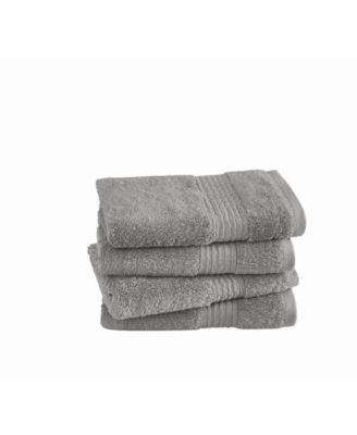 Cotton-Blend Hand Towels, Set of 4