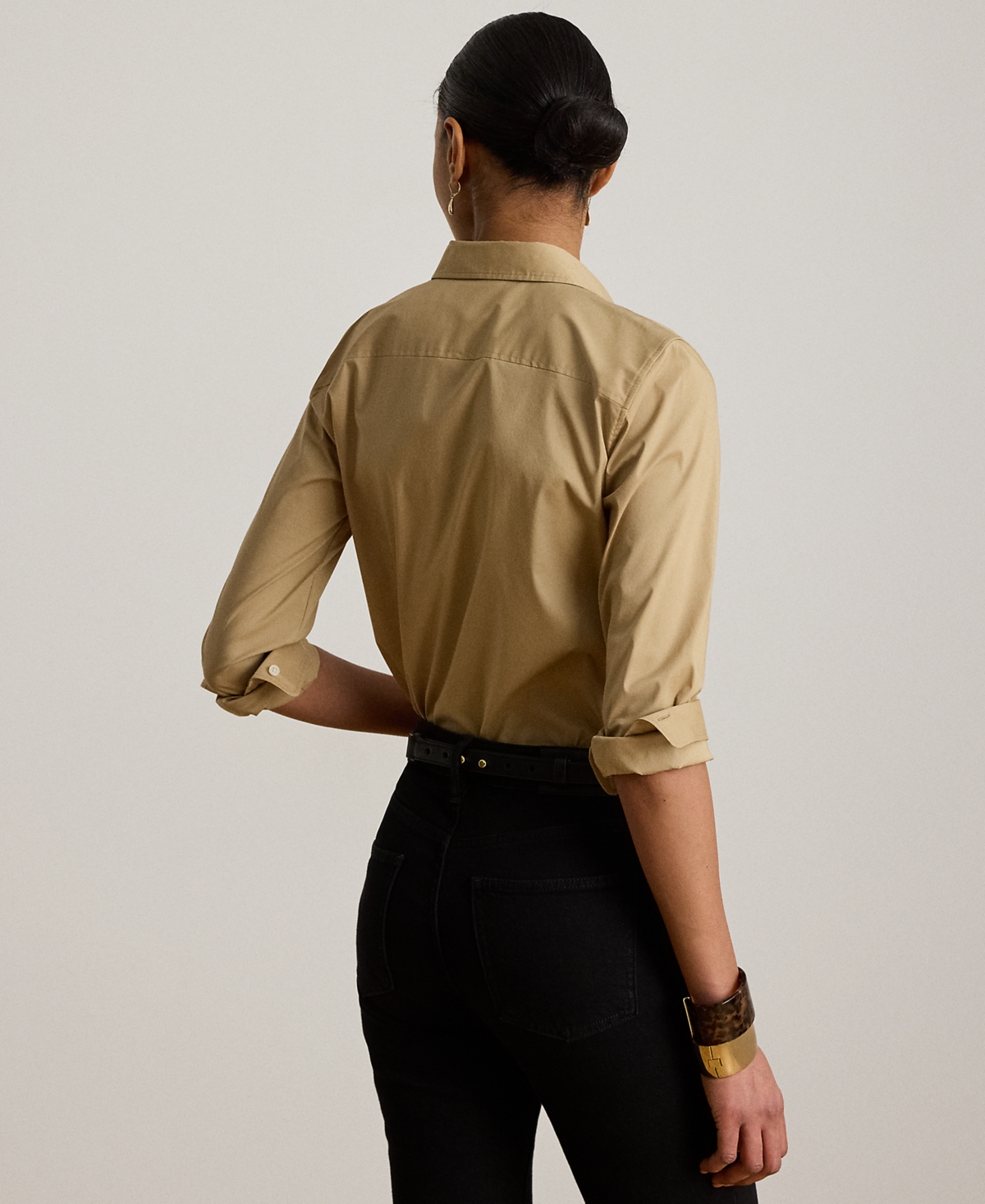 Lauren Ralph Petite Classic-Fit Point Collar Shirt