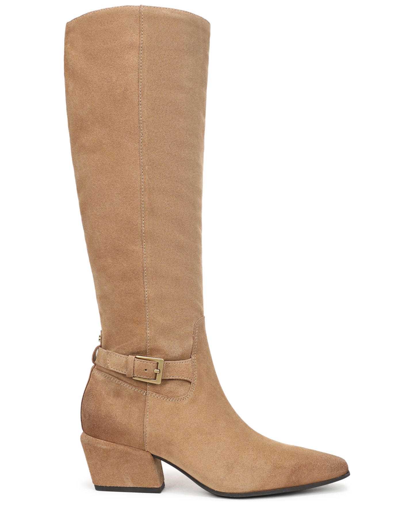 Женские ботинки Sam Edelman Haisley Zipper Tall, цвет: Коричневый замшевый — фото 2
