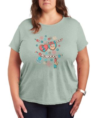 Plus Size SpongeBob SquarePants Fun Friendship Bracelet Graphic T-Shirt