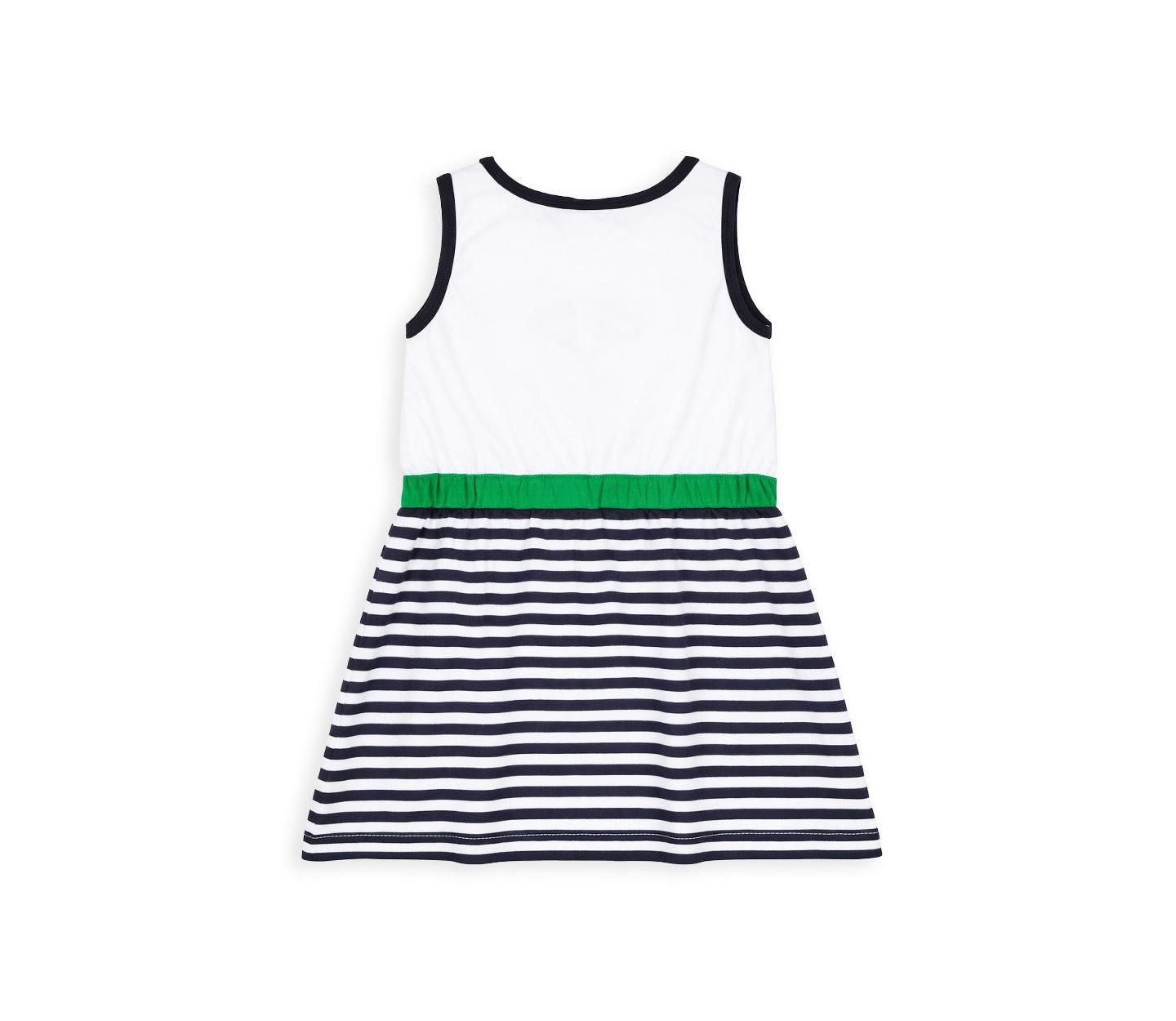 Платье Florence Eiseman Stripe Knit Dress with Tennis Rackets для девочек, цвет: Средний синий — фото 5