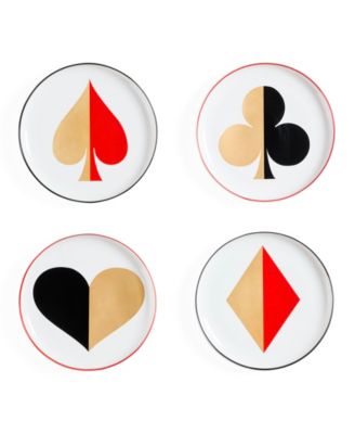 Dealer's Choice Canape Plates, Service For 4