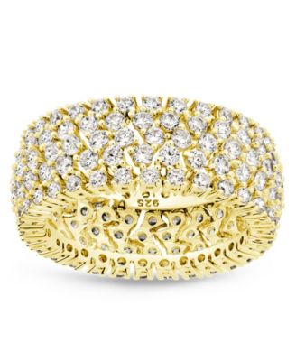 Sterling Silver Yvonne Cubic Zirconia Stacking Ring