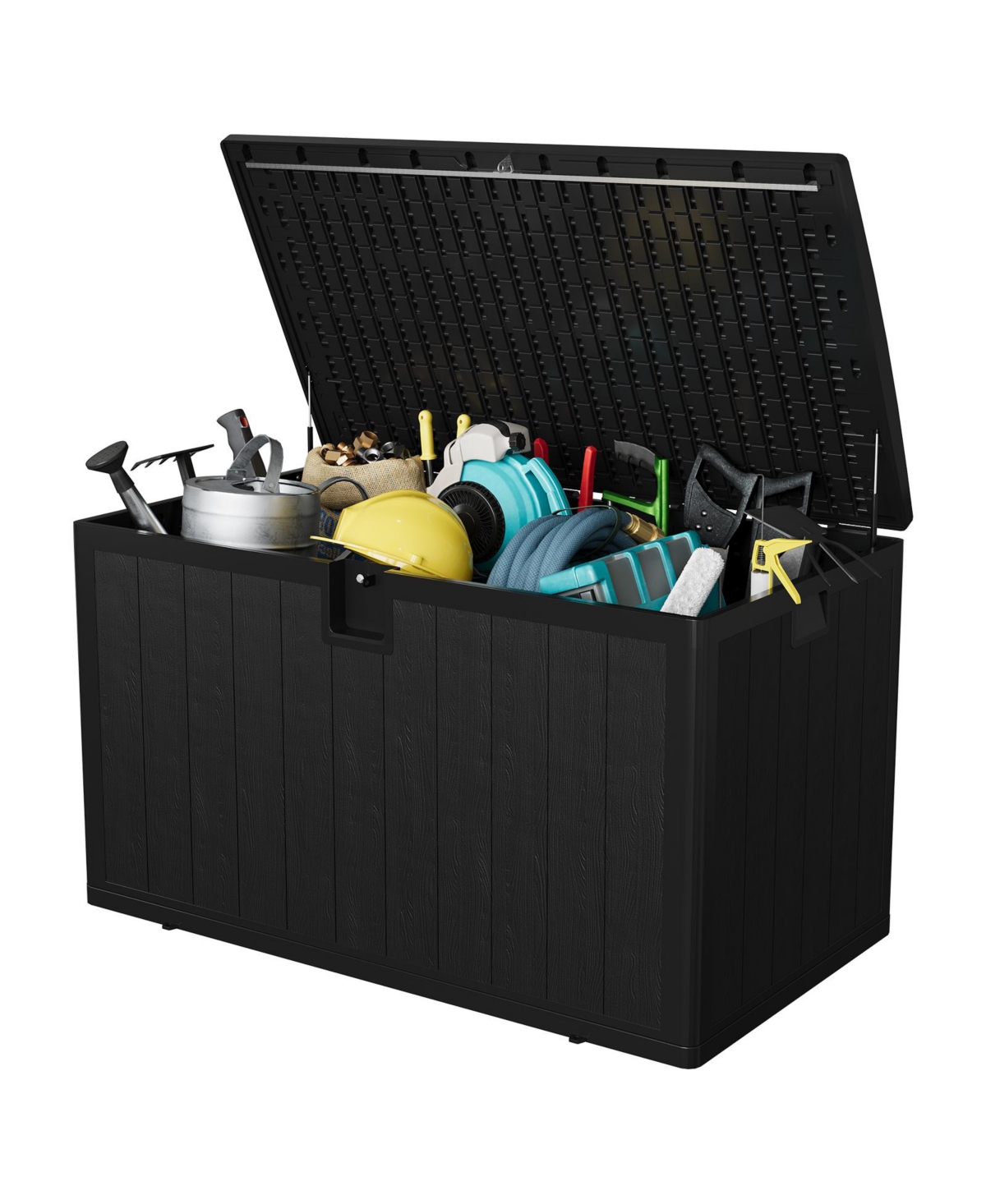 gaomon Gallon Outdoor Storage Box, Lockable Uv Resistant Storage Chest, Large Waterproof Resin Patio Storage Bin, Suitable for Patio