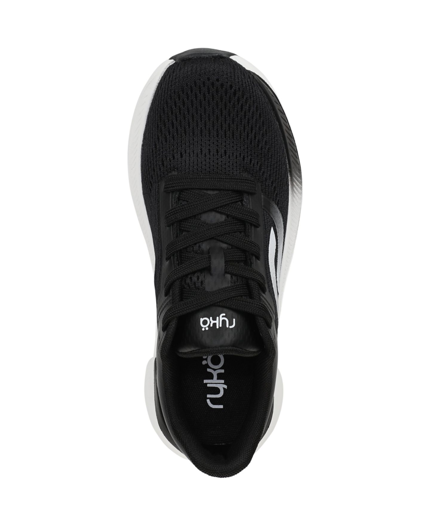 Женские кроссовки Ryka Convoy Lace-Up Walking, цвет: Чёрный сетчатый — фото 4