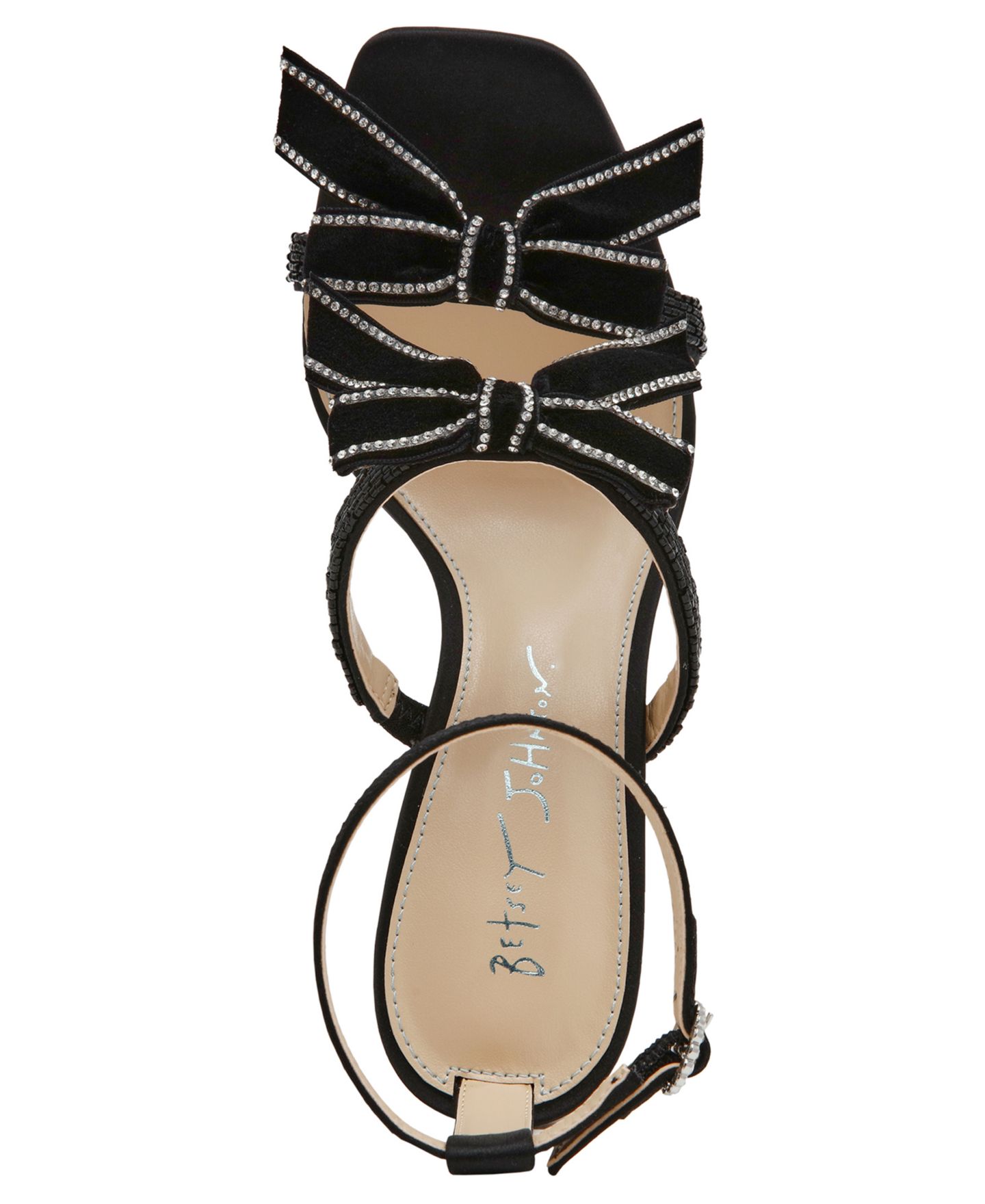 Женские сандалии Betsey Johnson Sammy Bow Dress Sandals, цвет: Чёрный — фото 4
