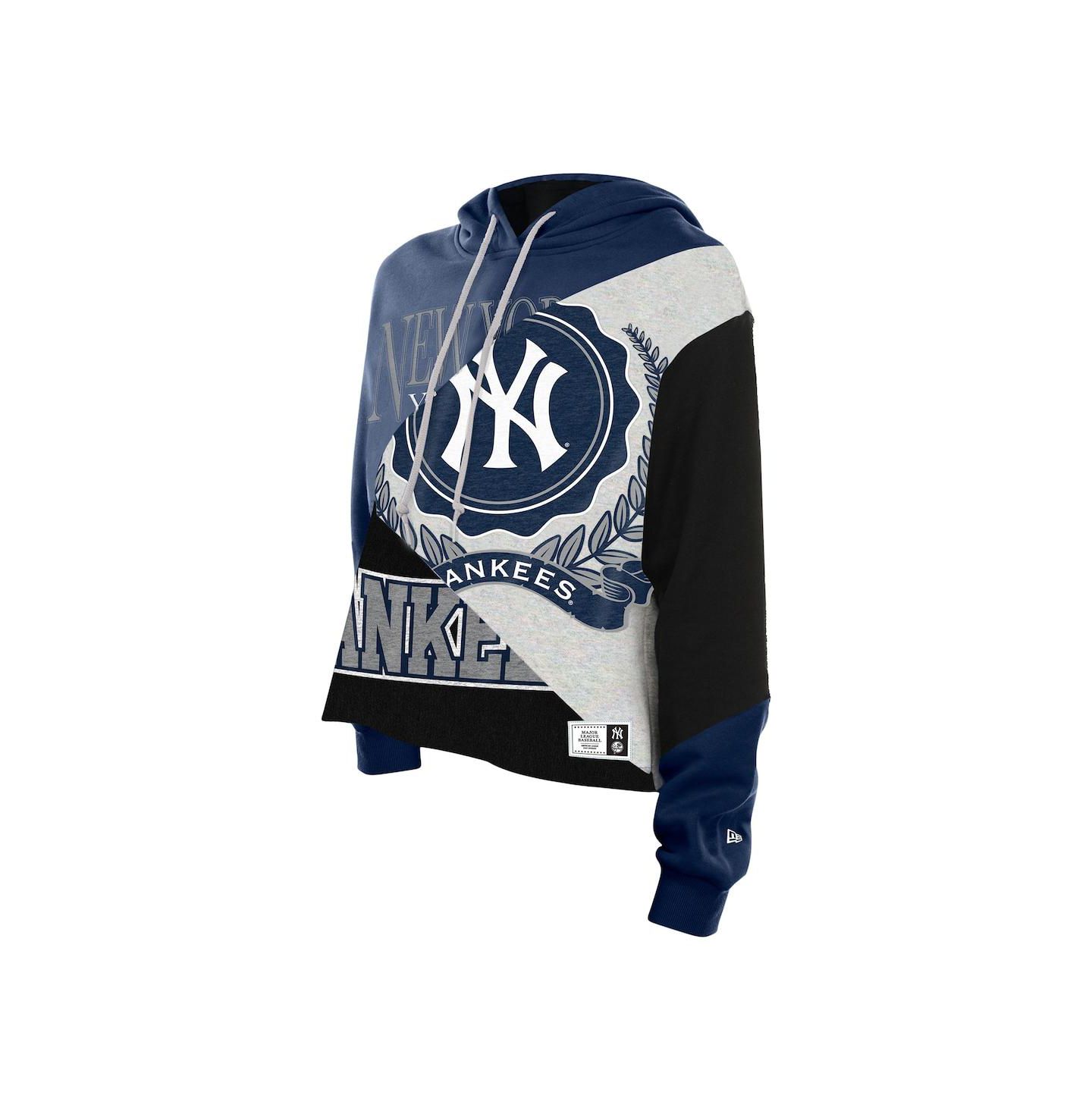 Женское худи New Era New York Yankees Color Block Cropped Boxy — фото 2
