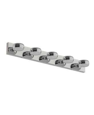 5 Light LED Bathroom Vanity Light 35 Inch 18 Watt Modern Wall Light Bar Fixture Over Mirror
