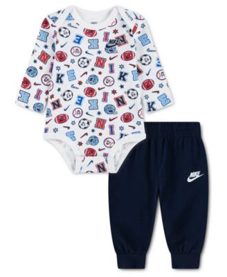 Baby Boys' Allover Print Bodysuit and Pants, 2-Piece Set