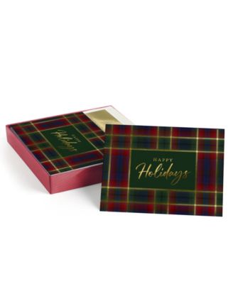Holiday Plaid Boxed Holiday Cards