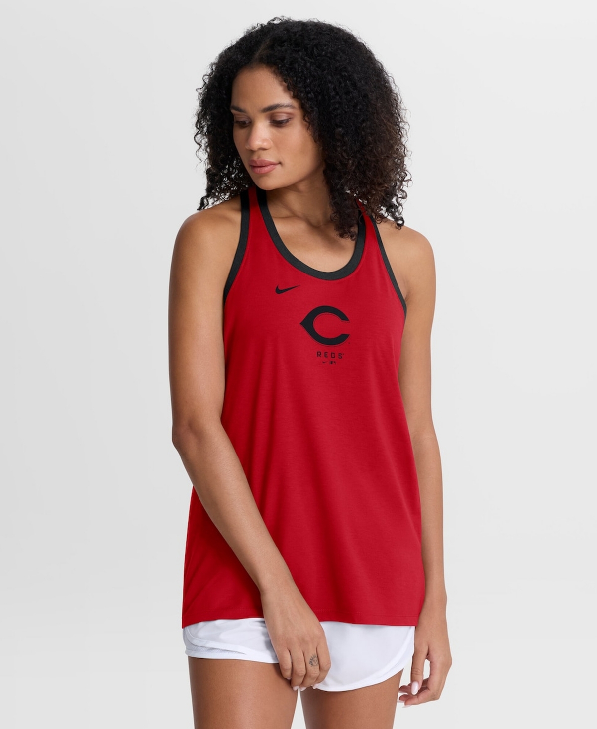 Nike Women's Red Cincinnati Reds Tri-Blend Dri-fit Racerback Tank Top