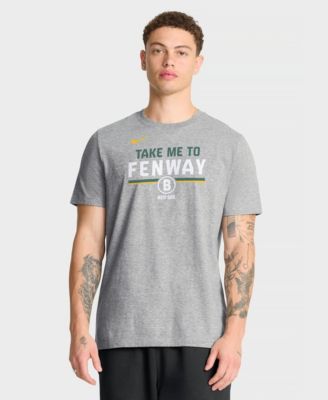Men's Heather Gray Boston Red Sox City Connect Stacked T-Shirt Stacked Team Phrase T-Shirt