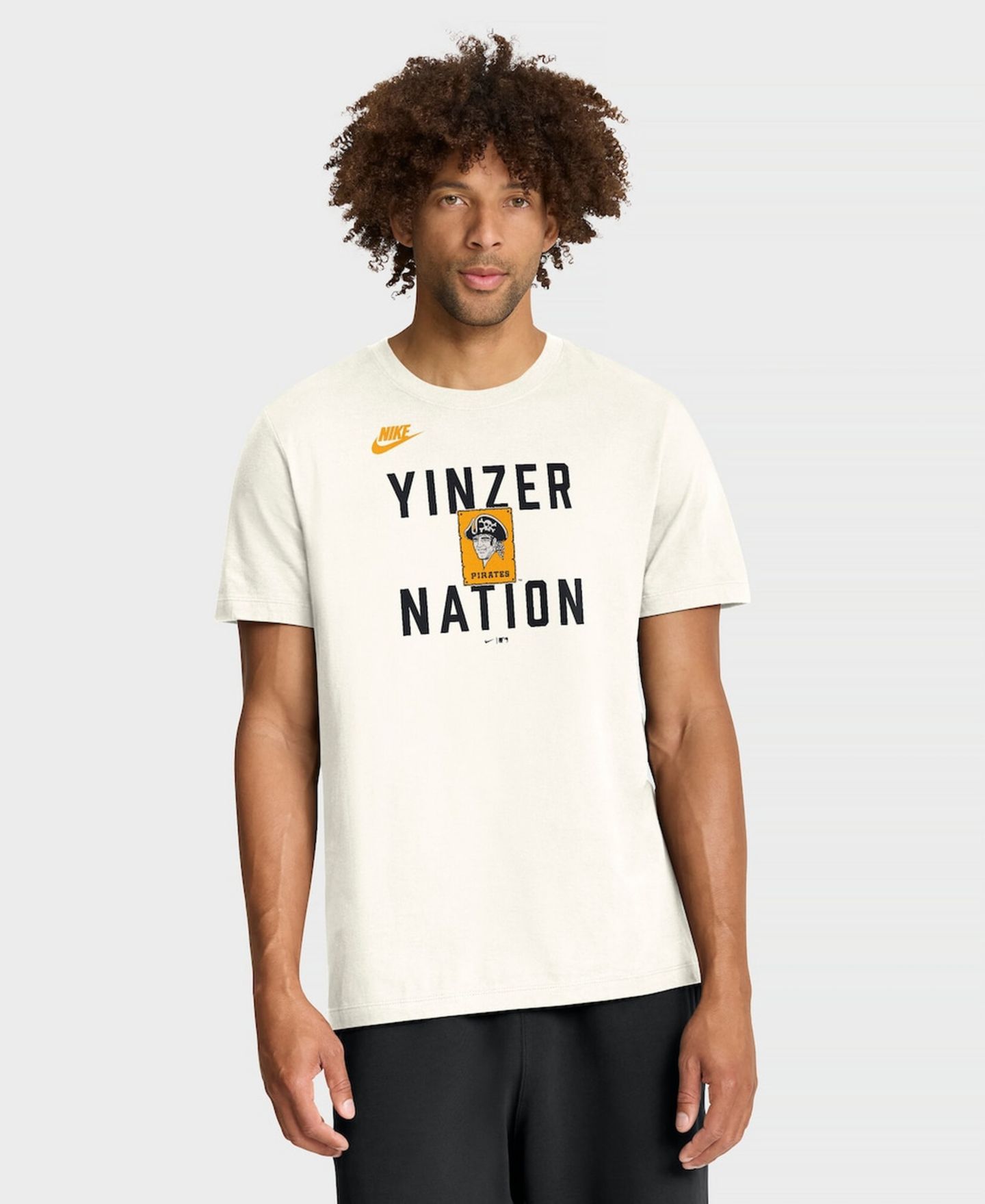 Мужская футболка Nike Cream Pittsburgh Pirates Cooperstown Collection ‘70s Inspired — фото 1
