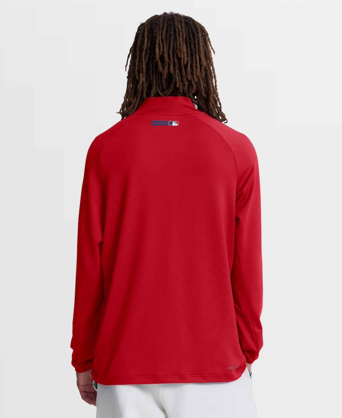Nike Men's Red Philadelphia Phillies Authentic Collection Dri-fit Raglan Half-Zip Pullover Sweatshirt