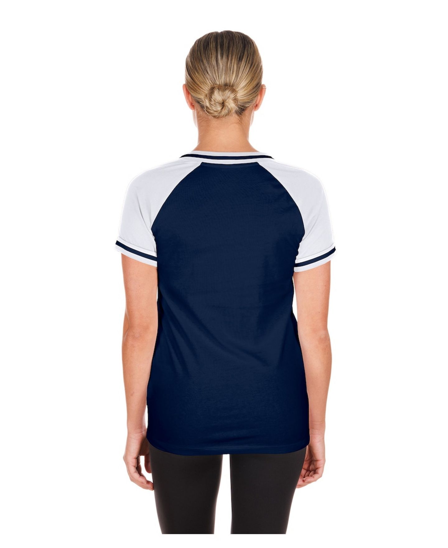 Женская футболка New Era Navy Chicago Cubs Gameday V-Neck — фото 4