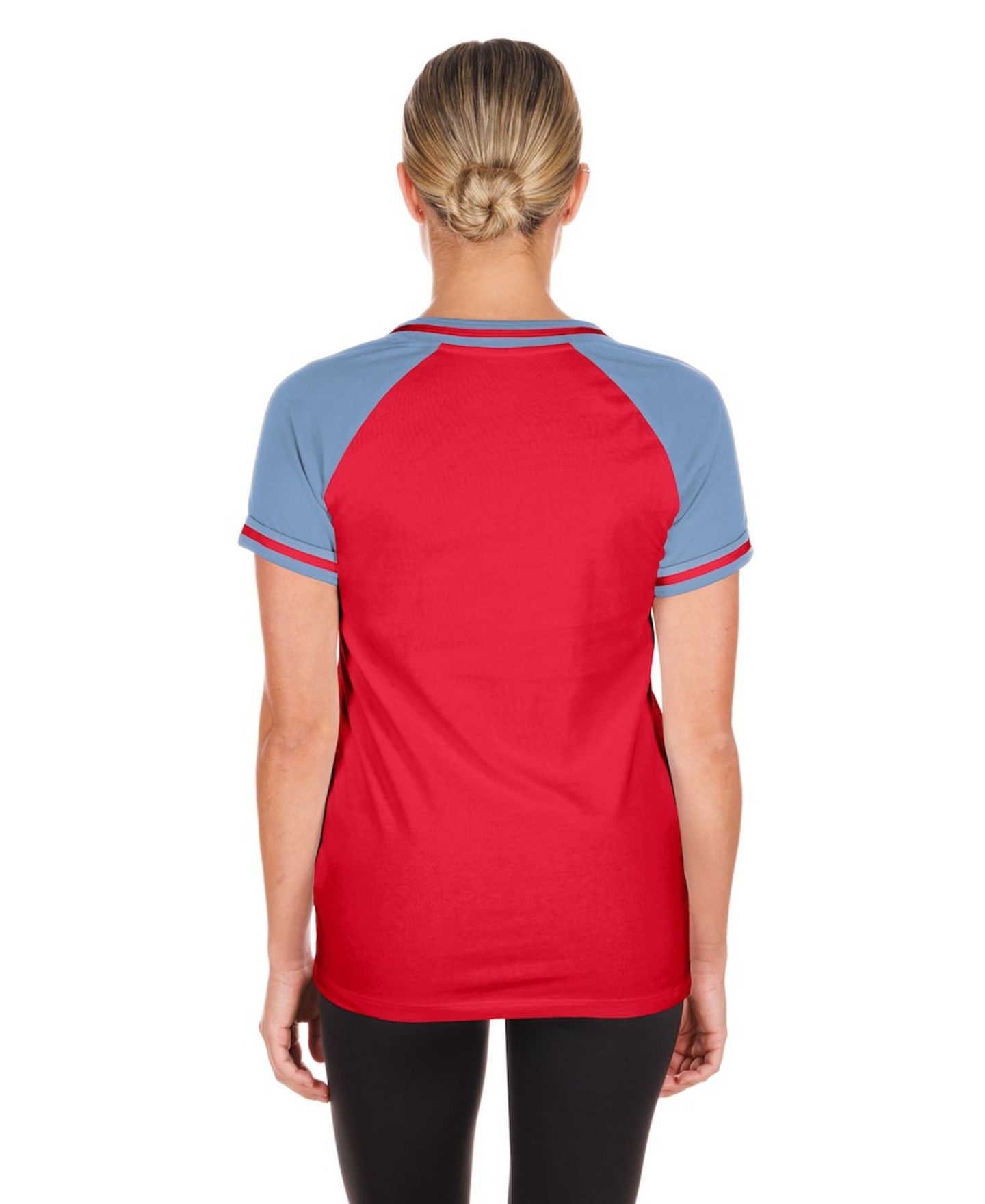 Женская футболка New Era Red Texas Rangers Gameday V-Neck — фото 8
