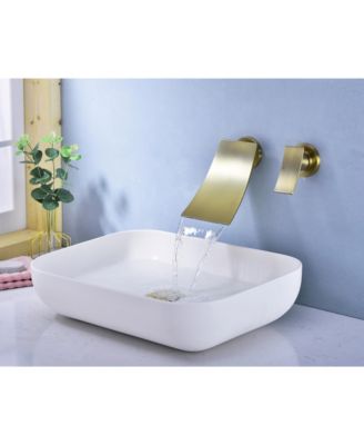 Wall Mount Widespread Bathroom Faucet
