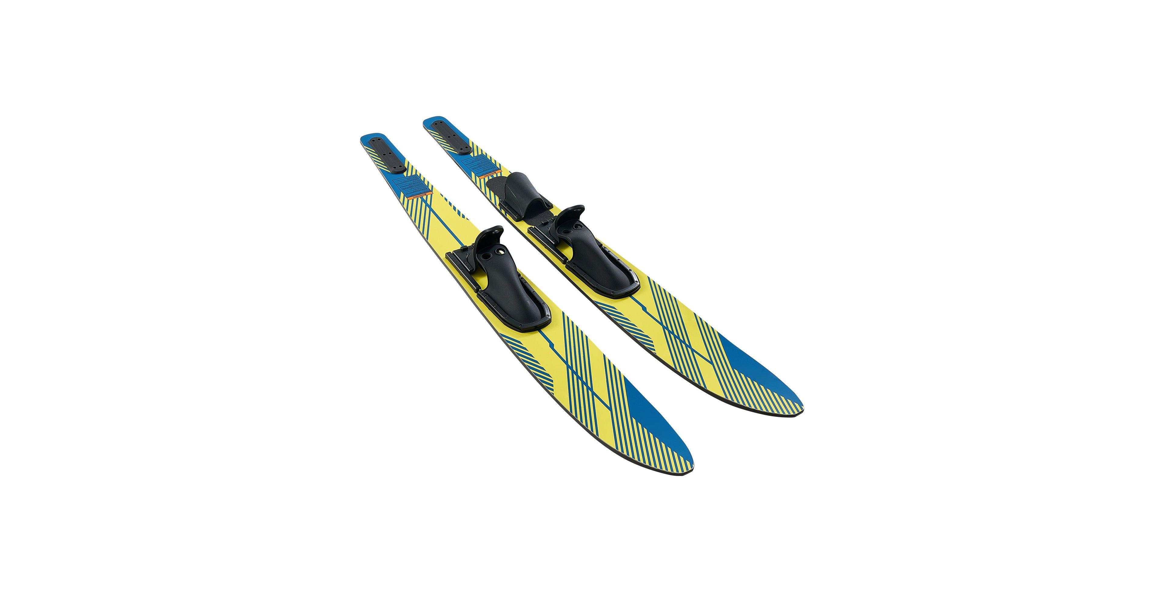 Hikeen Water Skis Adult Water Ski with Adjustable Horseshoe Bindings and Padded Rear Toe Plate High gloss Uv Coating Waterskis