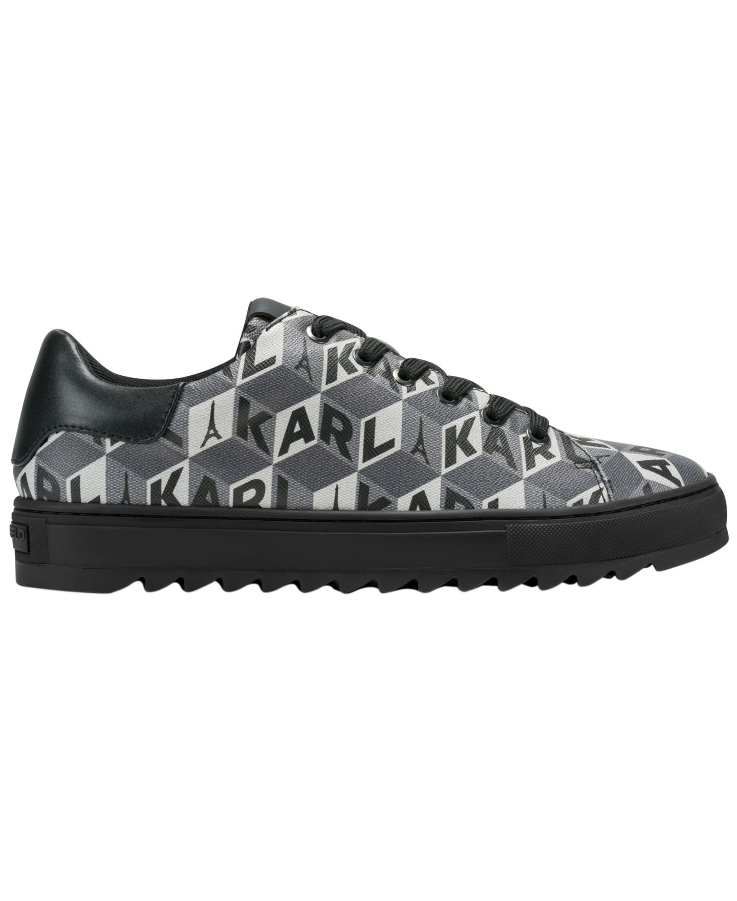 Мужские кроссовки KARL LAGERFELD PARIS Karl Lagerfeld Michel Logo Lace-Up, цвет: Серый — фото 2