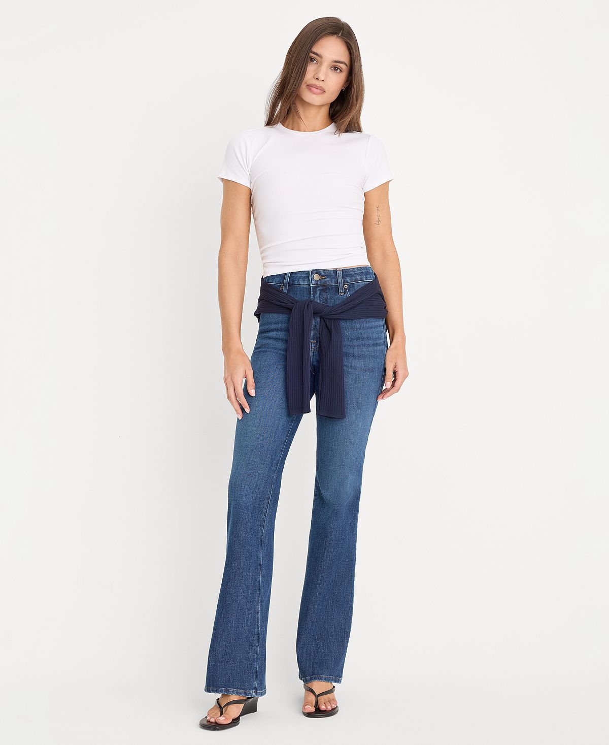 Good American Women's Good Classic High-Rise Bootcut Jeans view 2 — MAYCSS fashion products