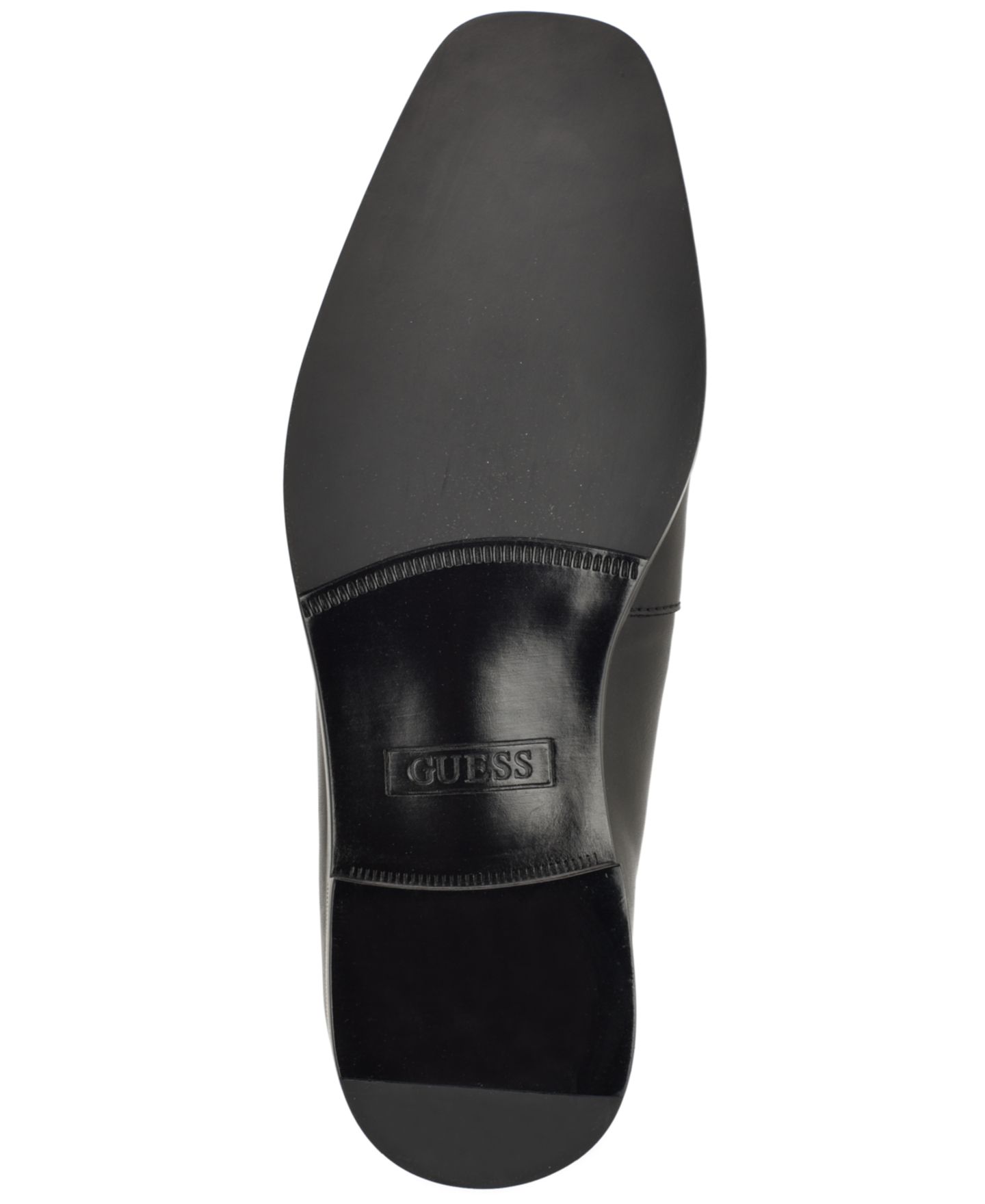 Мужские туфли GUESS Handen Square-Toe Dress Slip-On, цвет: Чёрный разноцветный — фото 5