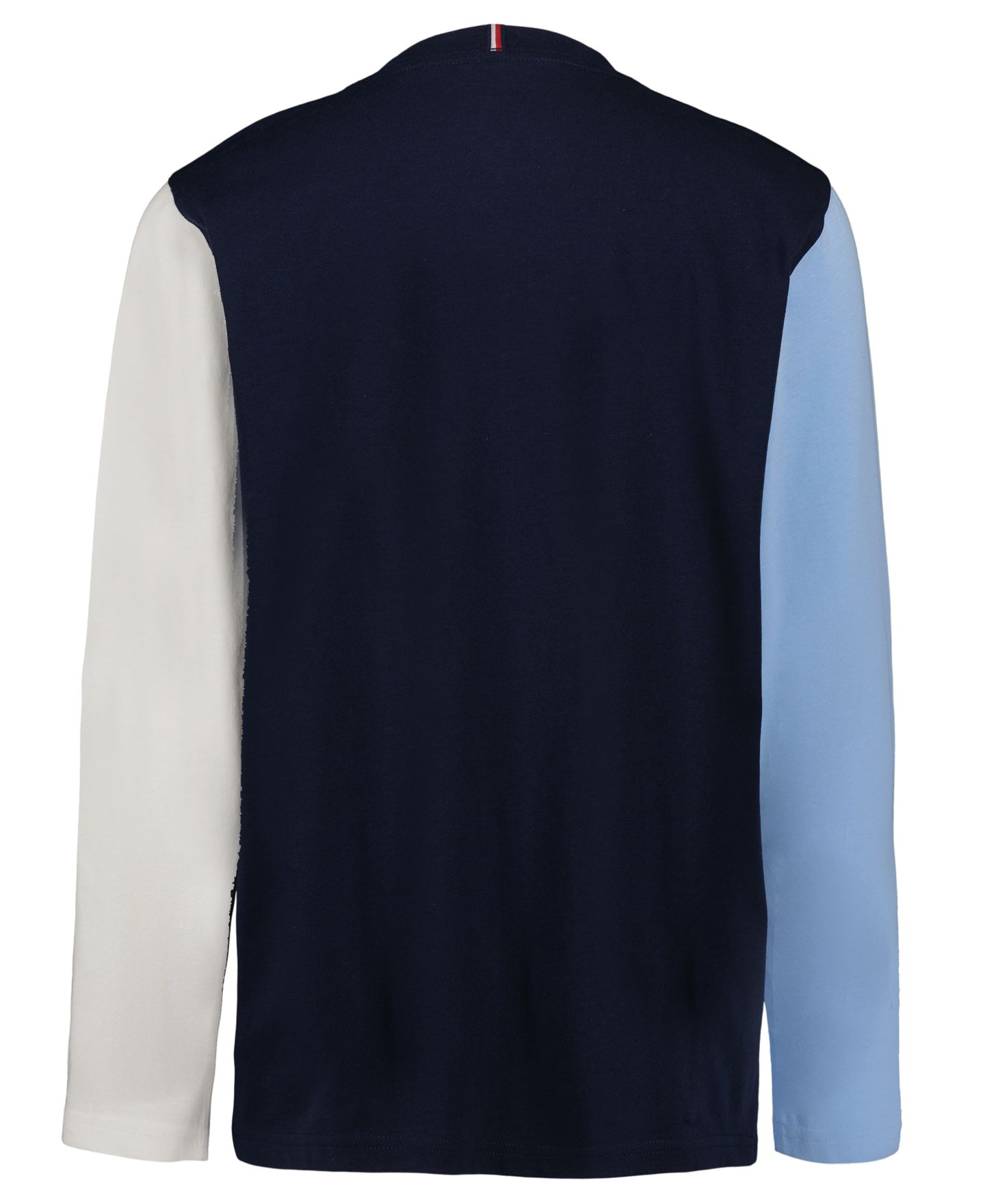 Футболка Tommy Hilfiger Color-Block Logo Long-Sleeve для мальчиков, цвет: Тёмно-синий — фото 5