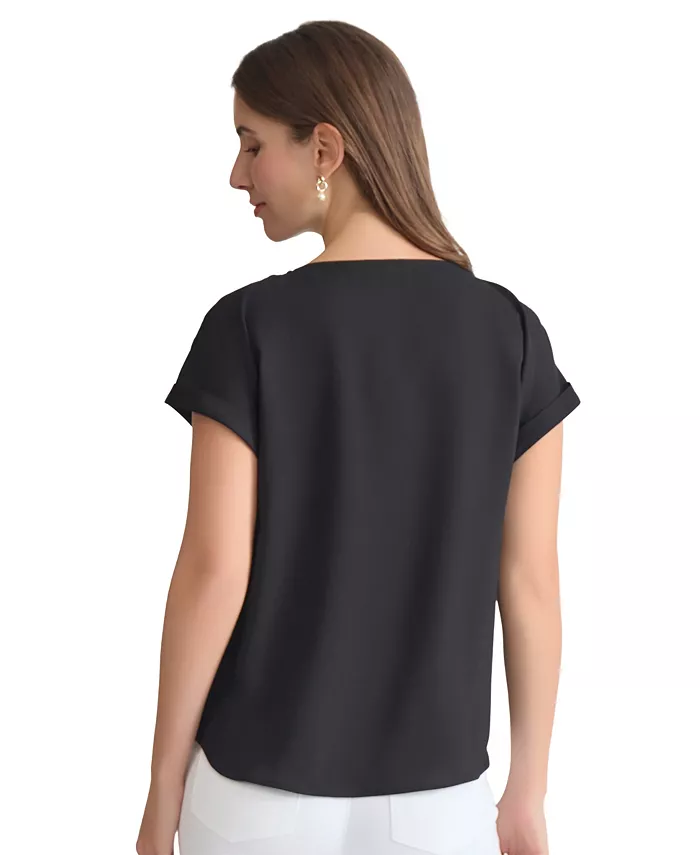 Women's Side-Button Short-Sleeve Top - thumbnail 6