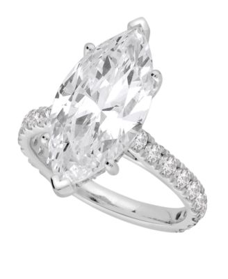 Certified Lab-Grown Diamond Halo Engagement Ring (6 ct. t.w.) in 14k White Gold