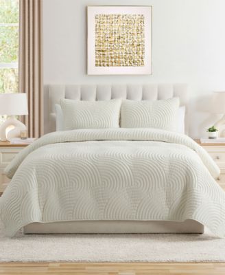 Sands Curved 3-Piece Quilt Set, Full/Queen