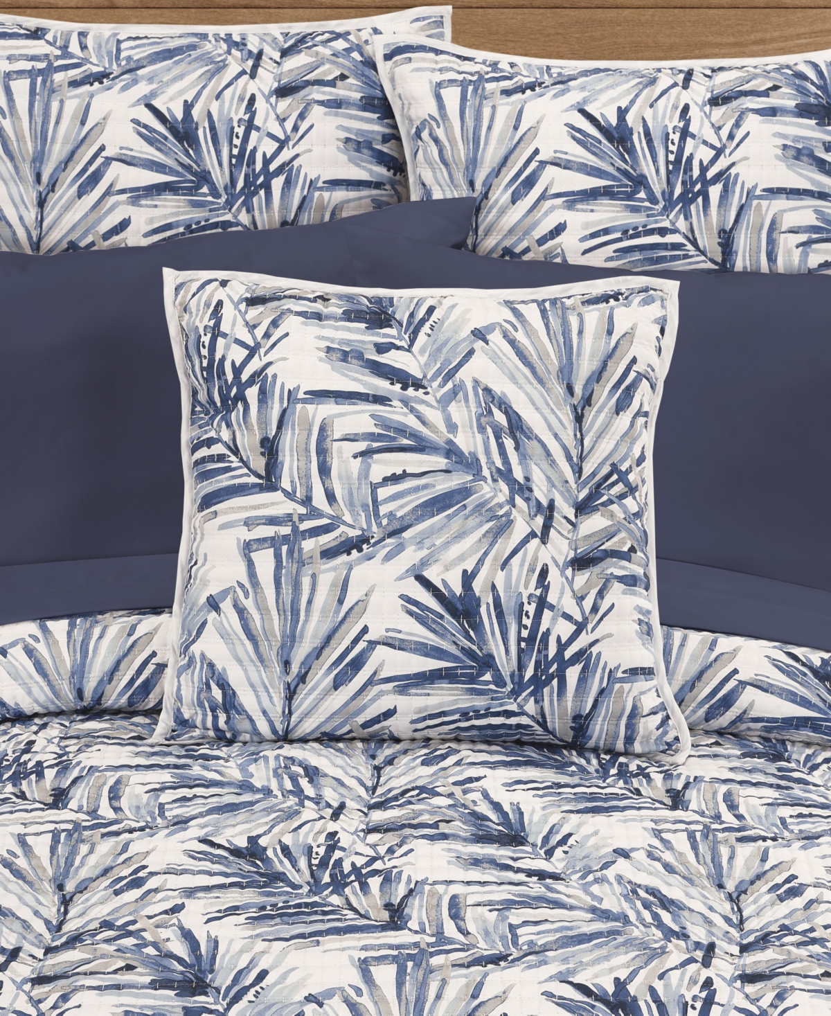 Salt Life Palm Beach Square Quilted Decorative Pillow, 20" x 20"