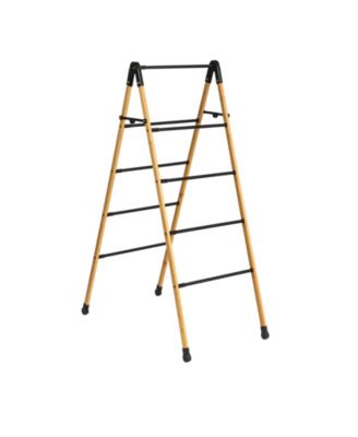 Bamboo V-Shaped Folding Clothes Drying Rack