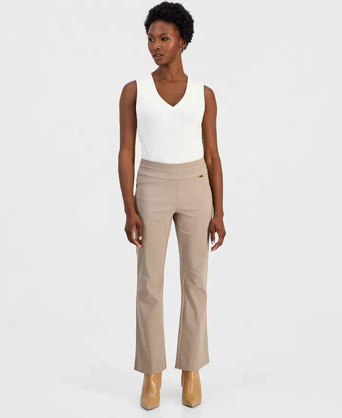Petite Mid-Rise Bootcut Pants, Petite & Petite Short