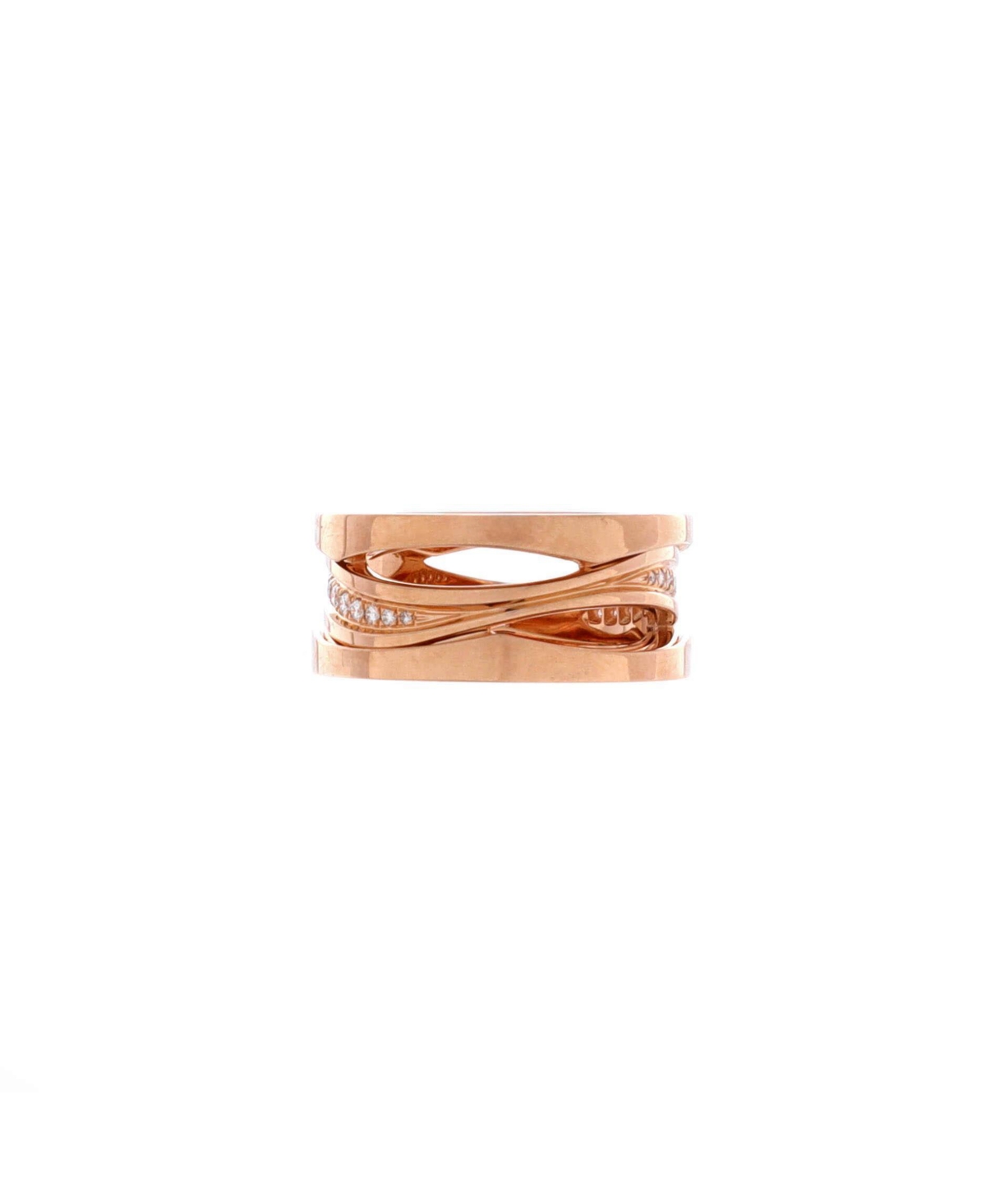 Pre-Owned Bvlgari B.Zero1 Design Legend Zaha Hadid Three Band Ring
