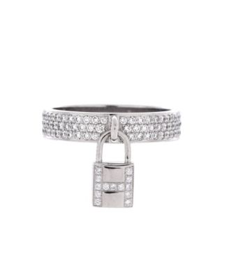 Pre-Owned HERMES Kelly Clochette Ring - 18k white gold