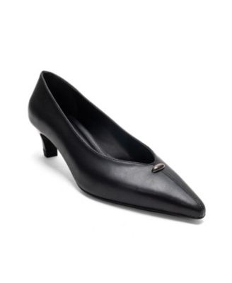 Versay Pointed Toe Kitten Heel Pump