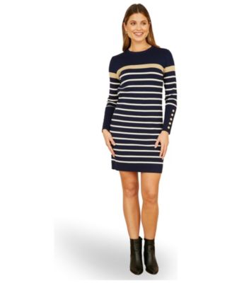 Women's Striped Knitted Dress