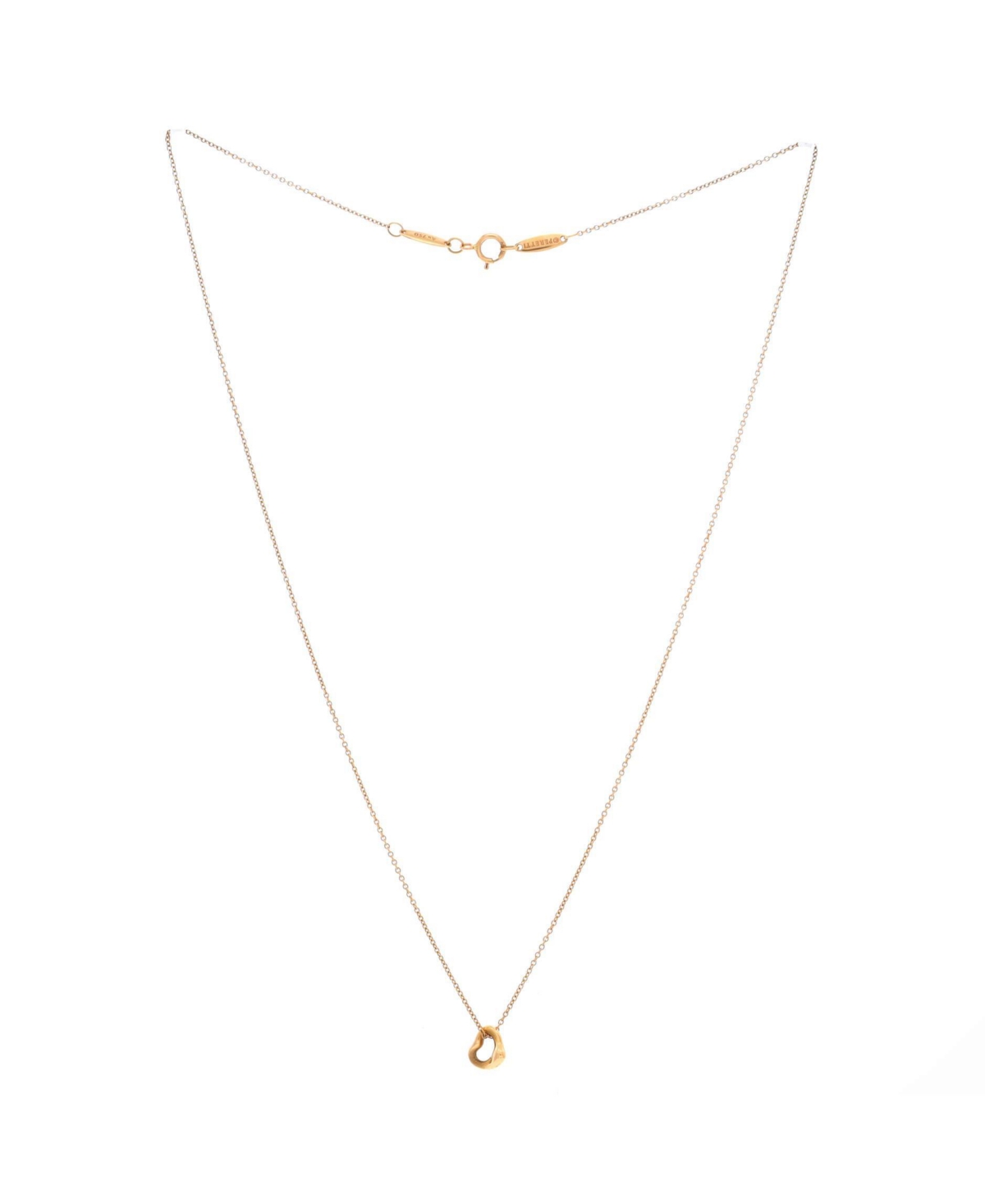 Pre-Owned Tiffany & Co Elsa Peretti Open Heart Pendant Necklace