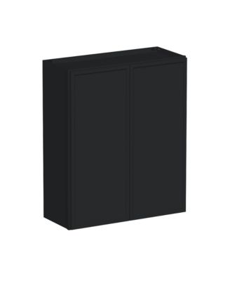 Standard Wall Cabinet 2 Door 2 Shelves, Ready to Assemble Kitchen Cabinet with Solid Wood Frame, Soft-Close Slides and Hinge
