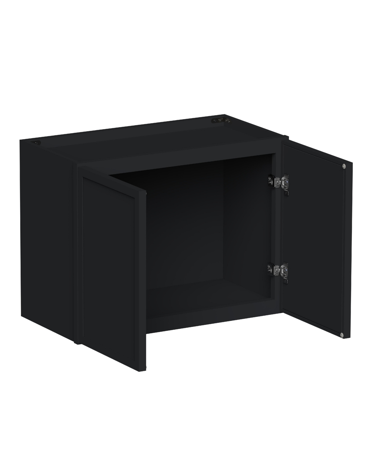 Boyel Living 24 Inch x18 Inch Double Door Short Wall Cabinet, Ready to Assemble Kitchen Cabinet with Solid Wood Frame, Soft-Close Slides and Hinge