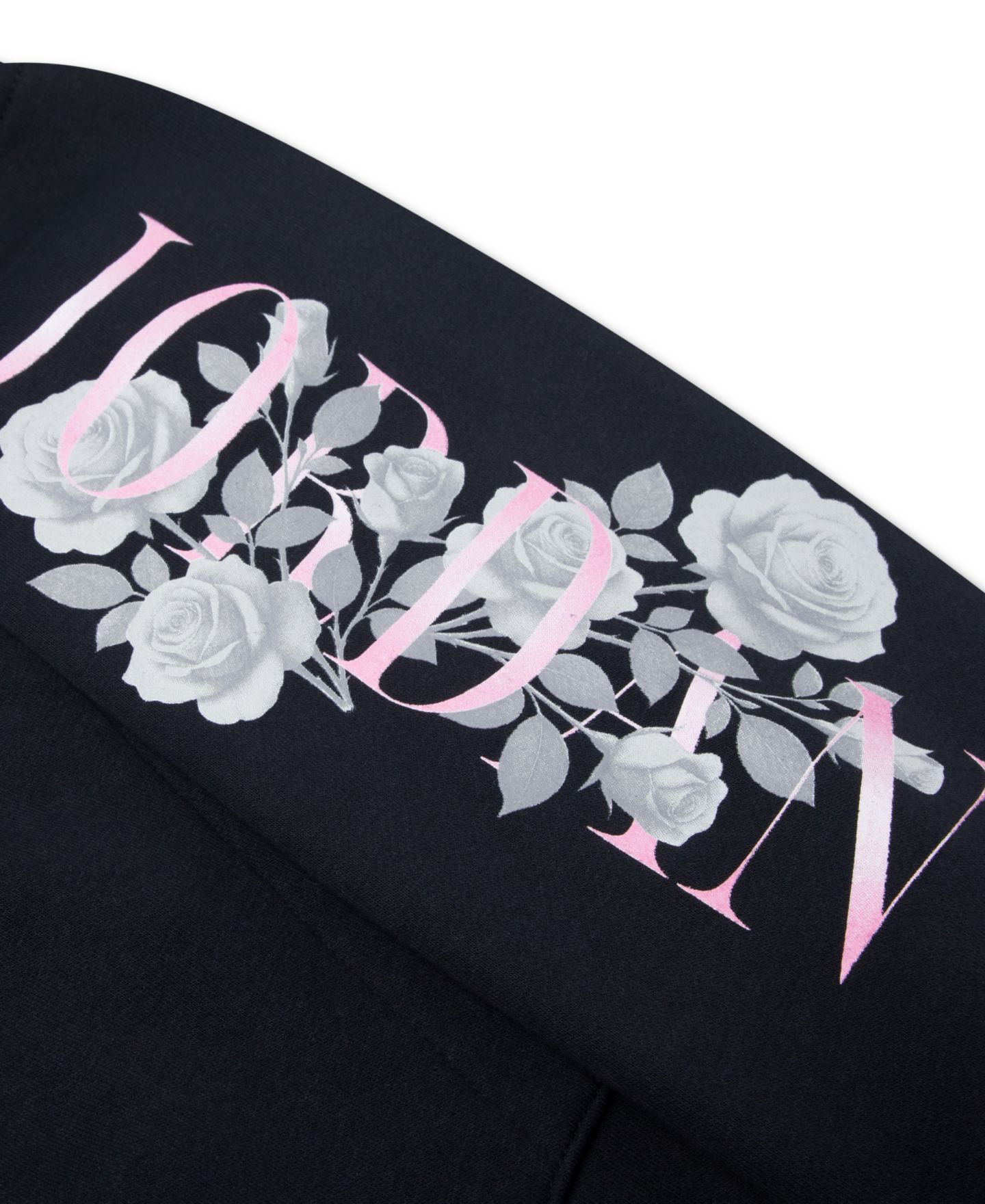 Худи Jordan Floral Stack Pullover для девочек, цвет: Чёрный — фото 3