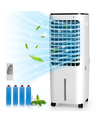 4-in-1 Portable Evaporative Air Cooler 12L Water Tank 4 Ice Boxes