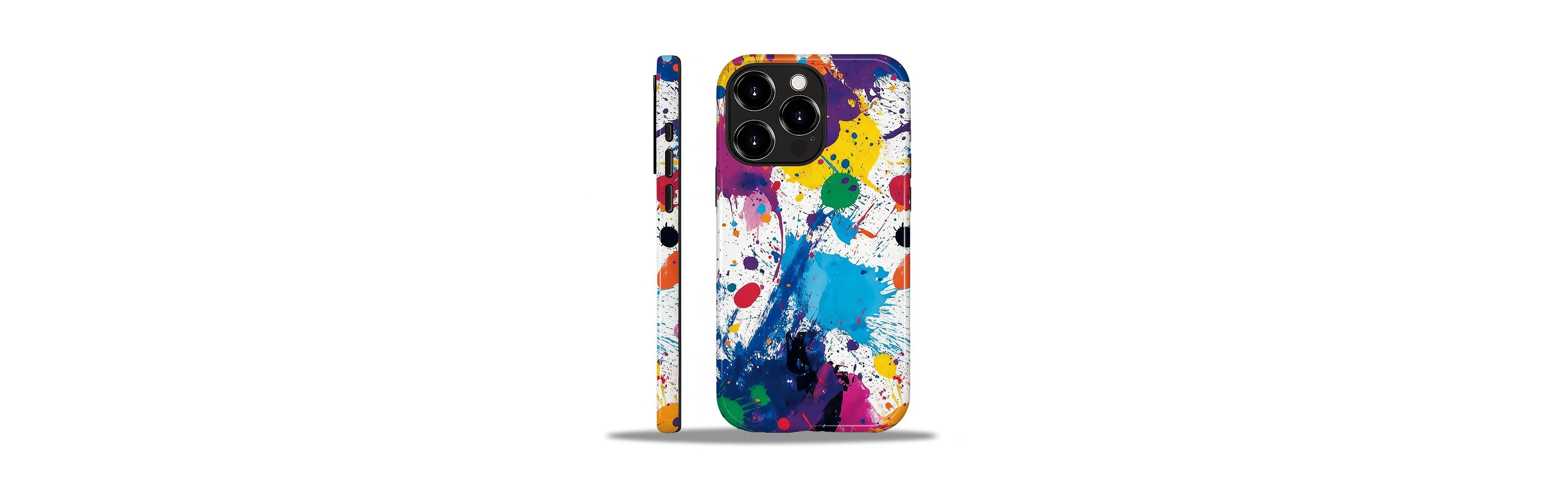 Gonez Case for iPhone 14 Pro Max, 2-in-1 Dual-Layer Shockproof Protection, Street Art Style Glossy