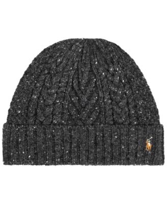 Men's Aran Tweed Beanie Hat