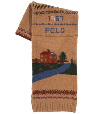 Men's Knit Sampler Print Scarf